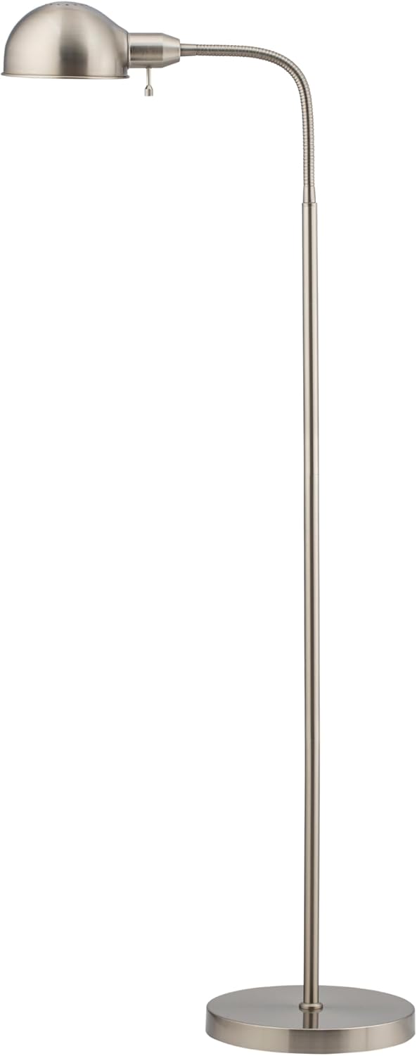 O'Bright Nova - Adjustable Floor Lamp with Flexible Gooseneck and Rotatable Shade, E26 Socket, 10-Inch Base - Ideal for Reading, Bedside, Living Room, Antique Brass